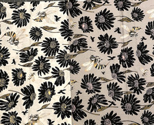Alexander Henry "A Ghastlie Sting" Bone  Grey Fat Quarters Lot of 2