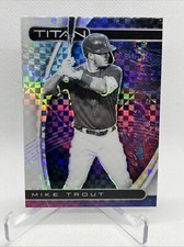 Mike Trout 2021 Panini Chronicles Titan Building Blocks Baseball Card #16 Prizm