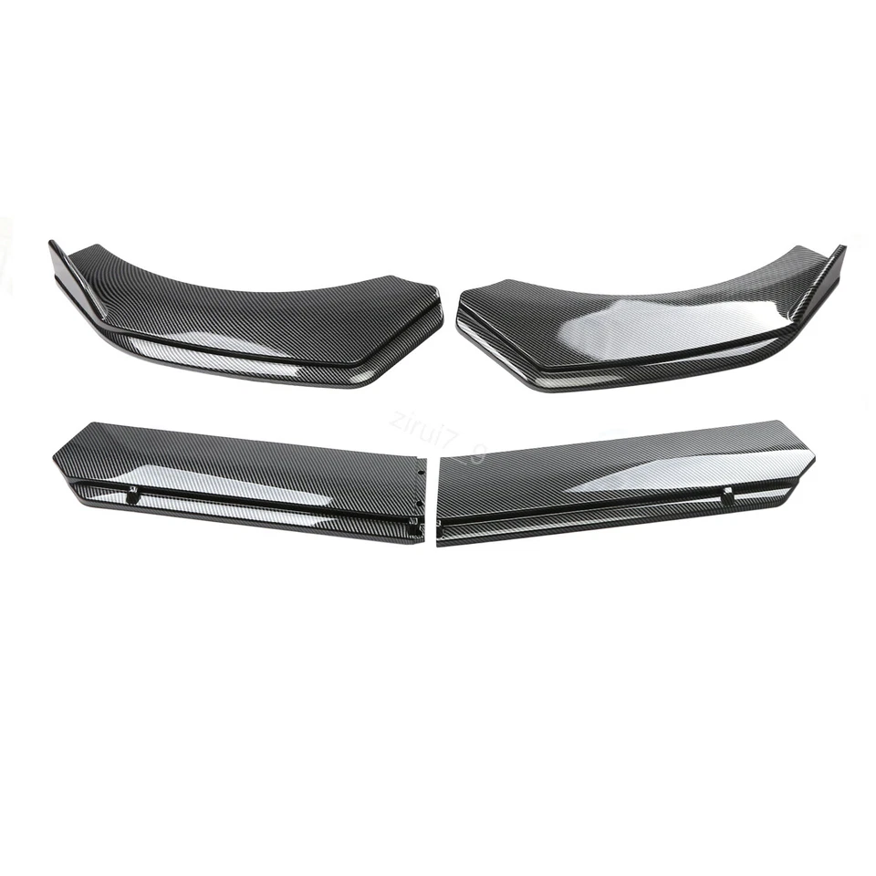 Car Front Bumper Spoiler Splitter Body Kit Carbon Style For Chevrolet Lumina - Image 3 of 4