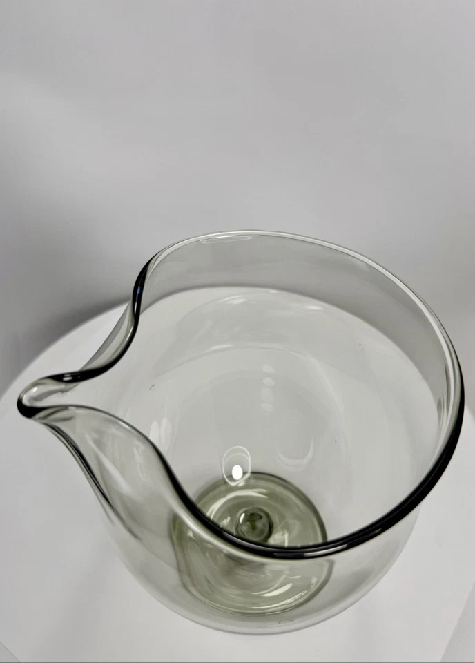 MCM Holmegaard Elsinore Smoke Gray Glass Hand Blown Martini Pitcher - Image 4 of 4