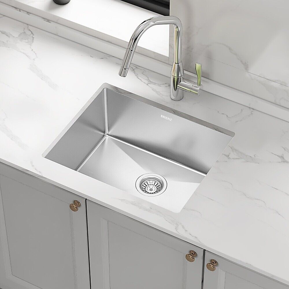 600x450mm Handmade Stainless Steel Undermount / Topmount Kitchen Laundry Sink