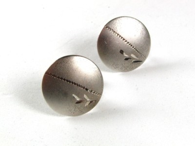Rund Sterling Silber Manschettenknöpfe Von Jml 3616