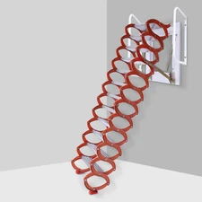 Wall Mounted Attic Telescopic Ladder Pull Down Folding Stairs Home loft Ladder