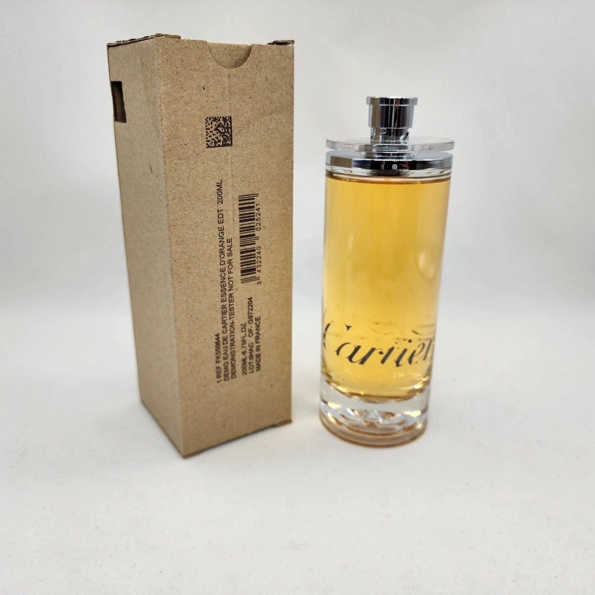 Eau De Cartier 200 ML/6.75 OZ Essence D'Orange Spray NEW TESTER BOX *Text  Fading