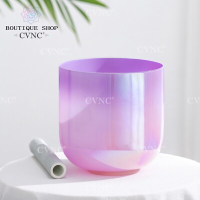 CVNC 432Hz 6'' Dream Purple & Pink Alchemy Chakra Crystal Singing Bowl Sound Heal