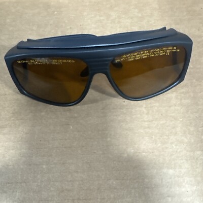 ALMA Laser Orange Safety Glasses UV400 534 nm 1064 Q nm KTP Switch Tattoo