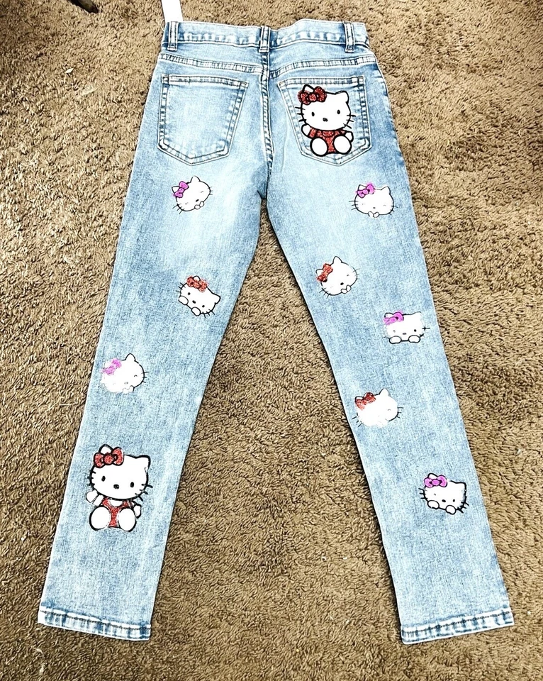 Pantalones de Hello Kitty hechos a mano para niñas Foto 2 de 2