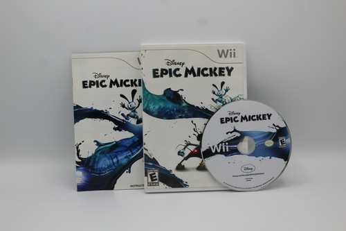 Disney Epic Mickey Wii Videospiel getestet gebraucht komplett Handbuch Box Top Zustand - Bild 2 von 12