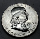 1963 Franklin Silver Half Dollar Uncirculated
