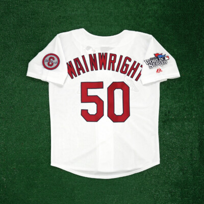 Adam Wainwright 2013 St. Louis Cardinals World Series White Home Men's Jersey