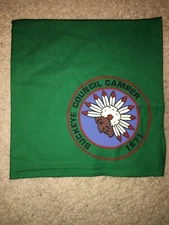 Boy Scout BSA Camp Seven Ranges 7R Buckeye Ohio Council 1971 Camper Neckerchief