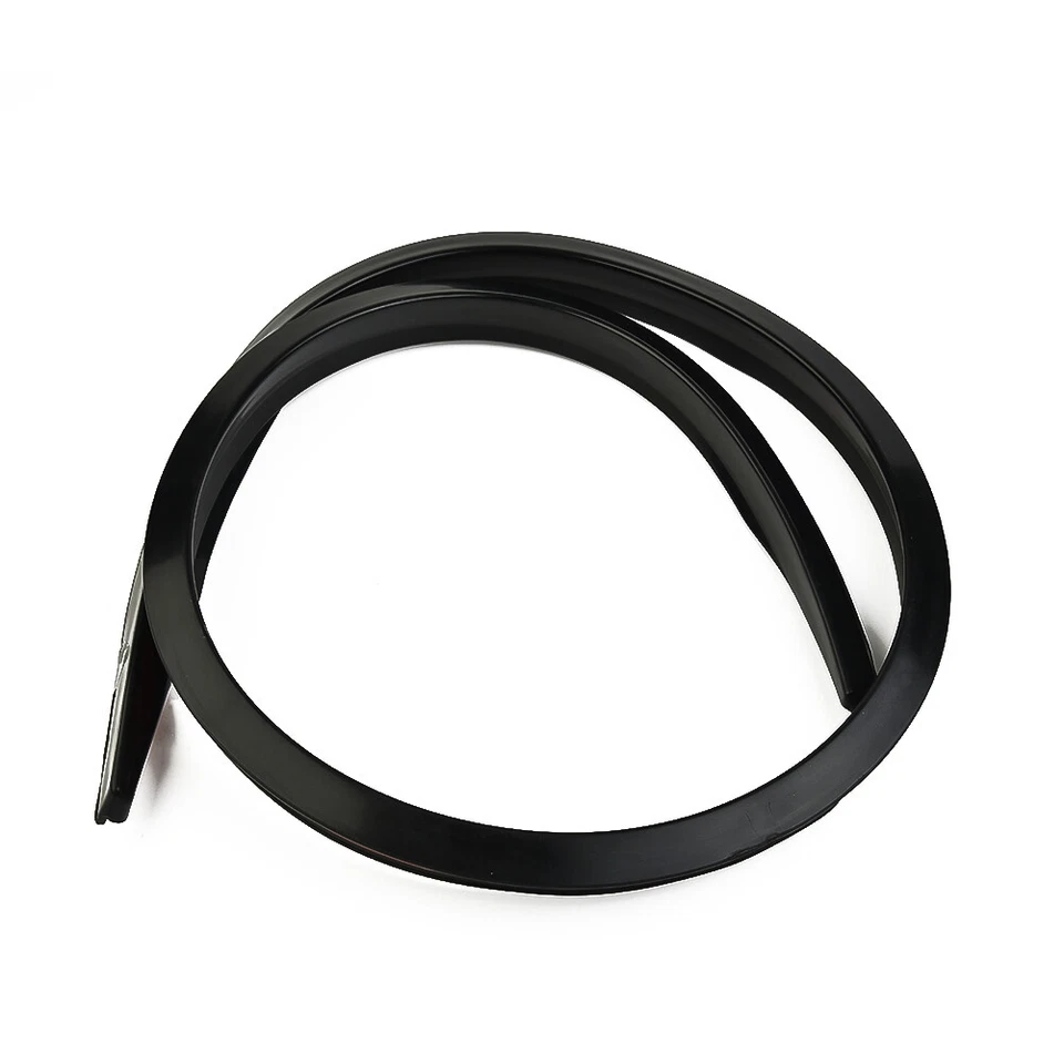 Universal 1.2M Black Car Rear Roof Trunk Spoiler Rear Wing Lip Trim Tail Sticker Foto 3 de 4