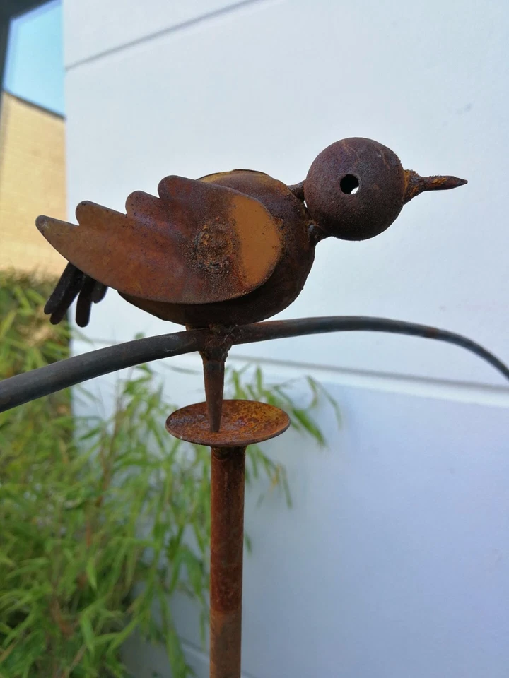 Gartenstecker Rost Beetstecker Garten Glaskugel Glasdeko H150*100cm Metall - Bild 2 von 4