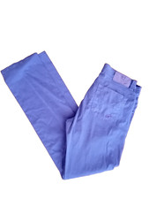 CARLO CHIONNA 9.2 Pantalone da uomo morbido viola casual Trousers pants size 33