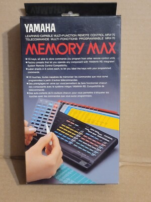 YAMAHA MEMORY MAX LEARNING-CAPABLE MULTI-FUNCTION REMOTE CONTROL MRX-70 NEW