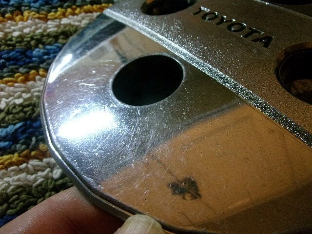 X1 Toyota Tercel Corolla 1985 cromo personalizado tapa central cubo 7-7/8" Foto 3 de 4