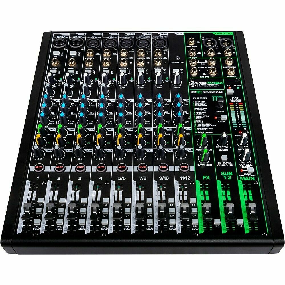 MACKIE ProFX12v3 アナログミキサー 現行品 美外箱有り Mackie ProFX12v3 12-Channel Pro Effects Mixer with Analog USB for