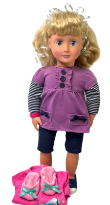 2011 Our Generation Doll Ashley-Rose Extra New Outfit Pink Nightgown &  Slippers | eBay