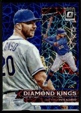 2022 Donruss Optic Blue Prizm Pete Alonso Blue Velocity Prizm 11/99 New York