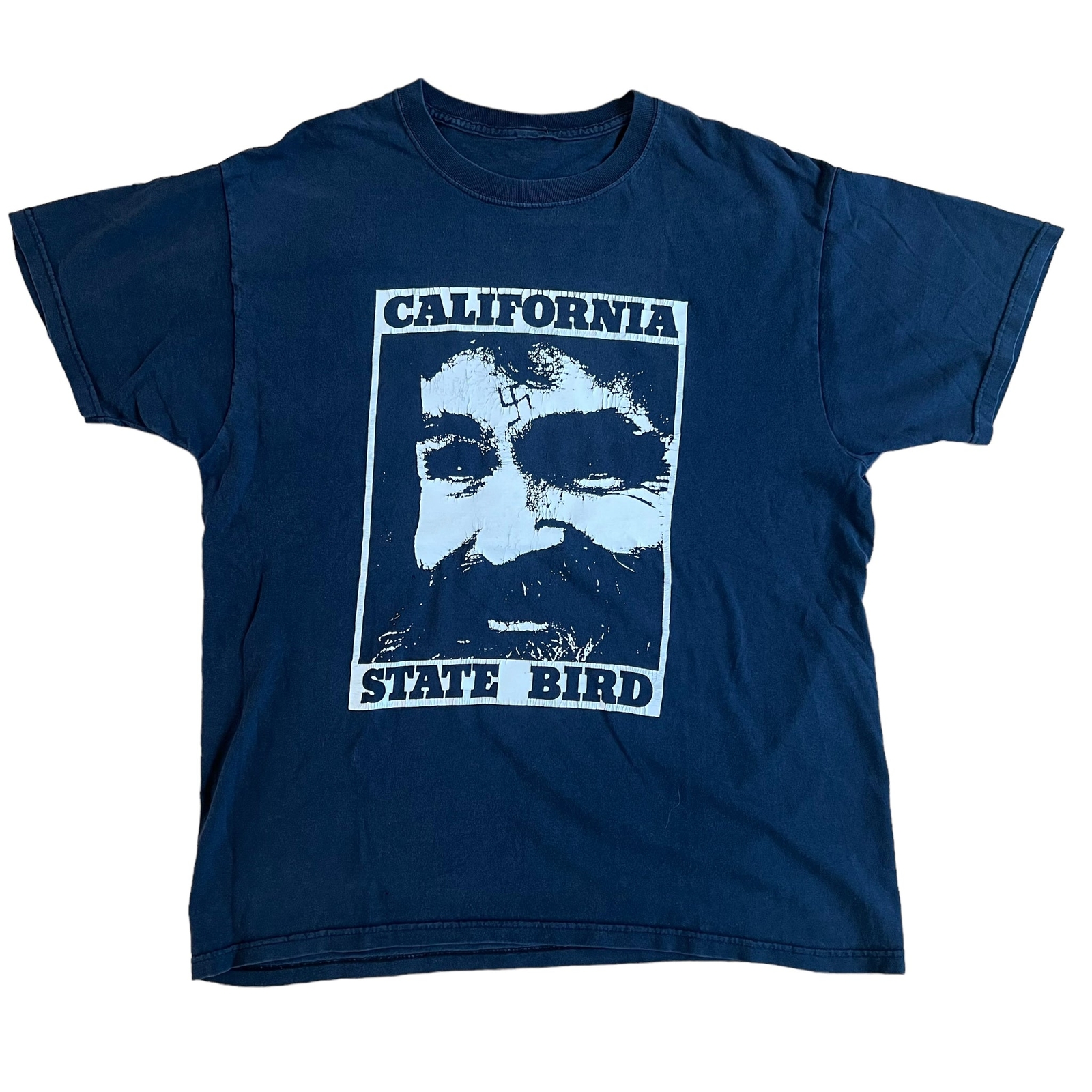 Charles Manson California State Bird BLACK t-shirt QT1343