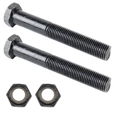 Replacement Longboard Truck Kingpin and Nut 64mm Gloss Black Floating 2-Pack