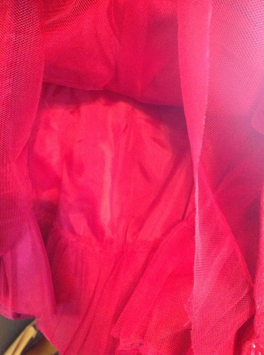 Vestido rojo Youngland Girls 4T nuevo con etiquetas tul/lentejuelas en capas - Imagen 5 de 5