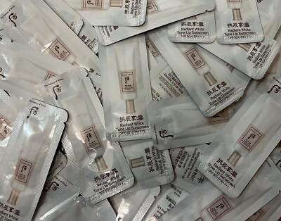 The History WHOO Seol Radiant White Tone Up Sunscreen SPF50+/PA++++ 1mlx100 Pcs