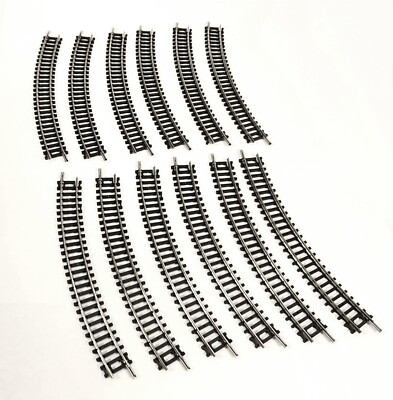 #ad #ad 12 Piece Set Model Power N Scale Curve Track 9 3 4quot; Radius Nickel Silver NEW $4.00
