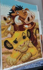 completed diamond painting finished