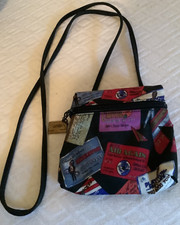 Vtg Set 2 NICOLE MILLER 100 Silk Bag CREDIT CARD /Makeup Bag Leopard High Heels