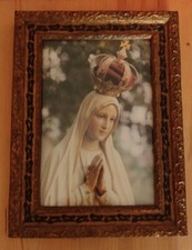 cornice antica con stampa madonna