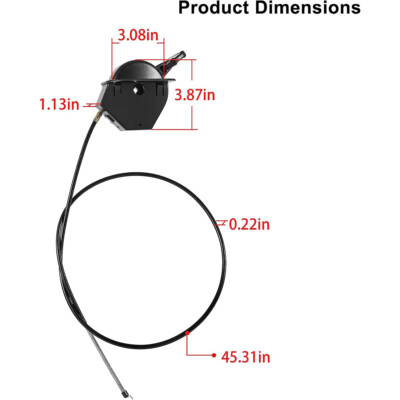 for CUB CADET 746P06431 Throttle Choke Cable Enduro XT1 XT2 GT50