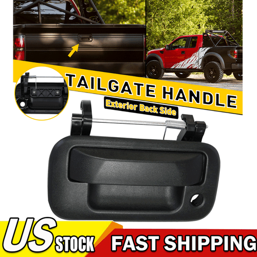 New Tailgate Handle For 2004-2013 Ford F-150 With Keyhole Black Textured - Picture 18 of 20