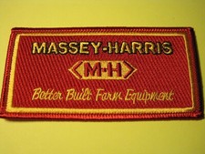 FARM TRACTOR PATCH MASSEY-HARRIS IRON ON - SEW ON! NOT MAKING AGAIN - LAST FIVE!