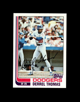 Los Angeles Dodgers Derrel Thomas #348 Topps Baseball Near Mint or