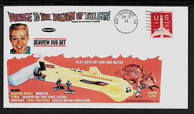 1967 Voyage To The Bottom Of The Sea Ad Featured on Collector's Envelope *A912