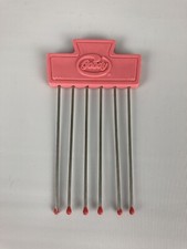 Vintage Goody Hair Pick Comb Tease Lift Metal Purse Travel Pink 3.5