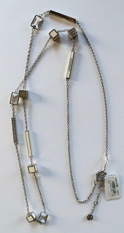 Emporio Armani Egs1437040 Multi Cube & Crystal Charm Necklace for