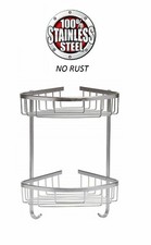 Stainless Steel Corner Shower Caddy Bathroom Storage Shelf Tidy Organizer Basket
