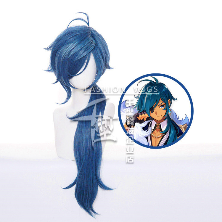 Genshin Impact Kaeya Alberich Cosplay Wig Hair Halloween Party Wigs