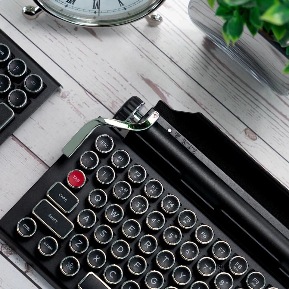 QWERKYWRITER Retro Typewriter Mechanical Keyboard by QWERKYTOYS Assembled in USA - Image 2 of 4