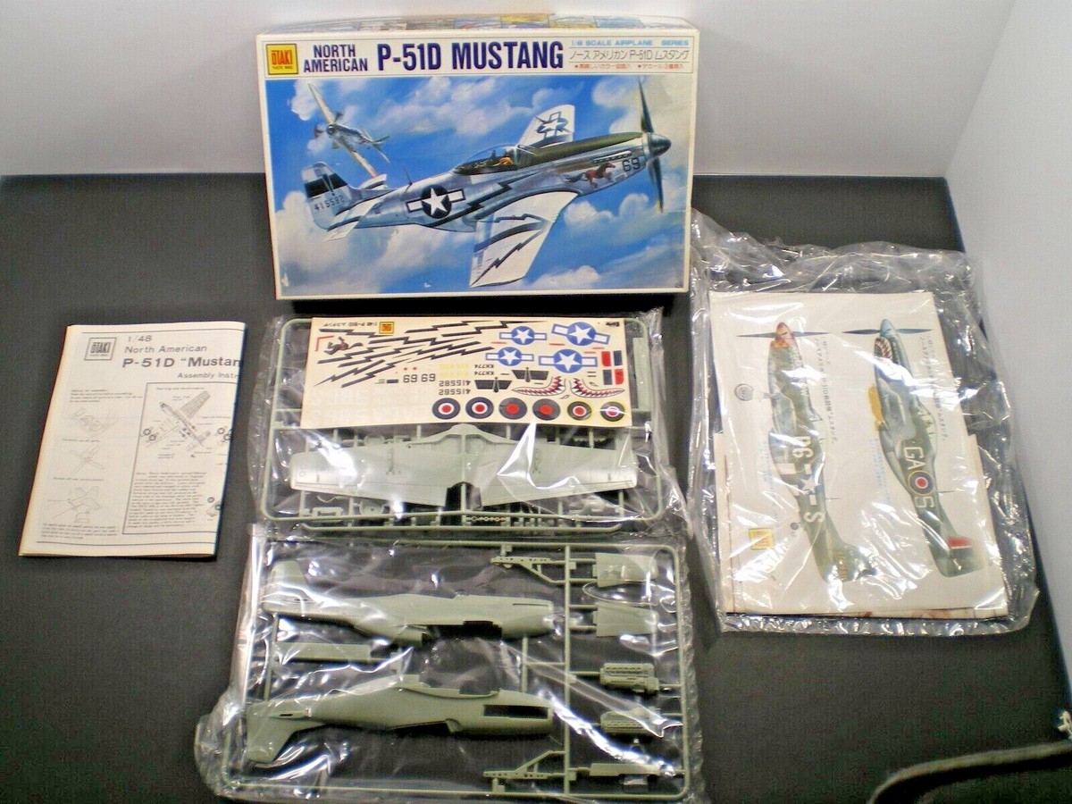 OTAKI 1/48 NORTH AMERICAN P-51D MUSTANG *VINTAGE* PLASTIC MODEL