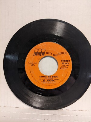 45 ~AL WILSON: '' Touch And Go/ Settle Me Down'' rocky road 1974 (VG++)