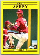 ⚾ 1991 Fleer Update #U-105 Andy Ashby Philadelphia Phillies RC