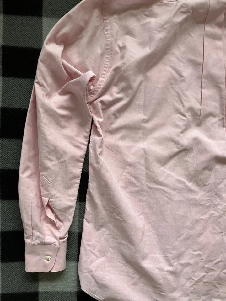 Gitman Bros Shirt Mens 15.5-35 Button Up Cambridge Oxford Made In USA Quality - Image 3 of 4