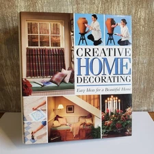 Creative Home Decorating Book Hardcover Three Ring Binder & Cards Vintage 1990's
