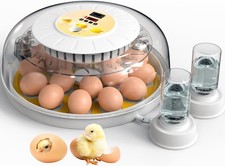 18 Egg Incubators for Hatching Eggs, Automatic Egg Turner and Egg Candle Tester