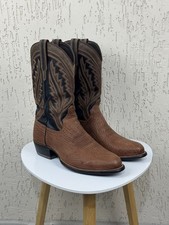 Tecovas Shark 10.5 D The Quintin Exotic Tan Brown Cowboy Boots Western