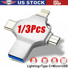 USB 3.0 Flash Drive 128GB Type C Memory Photo Stick for iPhone Android iPad Lot