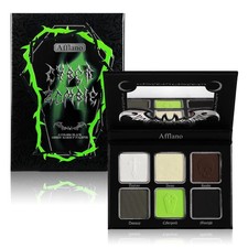Afflano Smokey Green Eyeshadow 0.35 Ounce (Pack of 1), Cyber goth